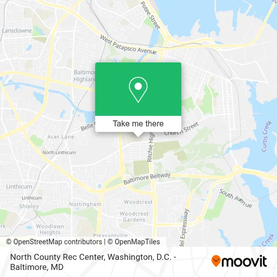 North County Rec Center map