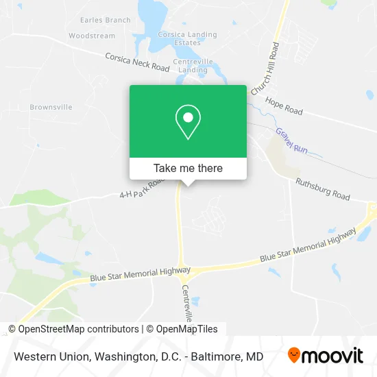 Western Union map