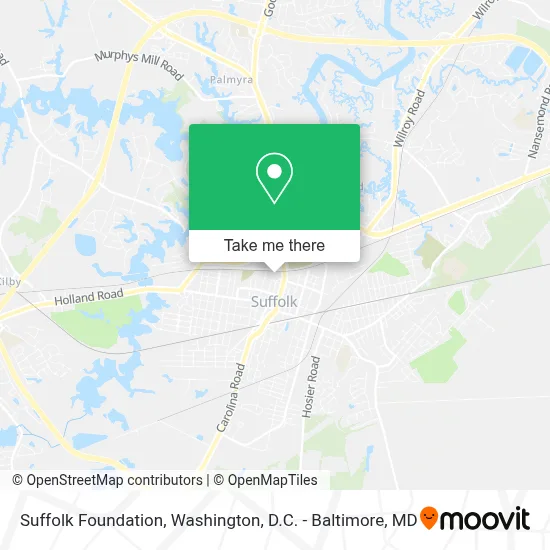 Suffolk Foundation map