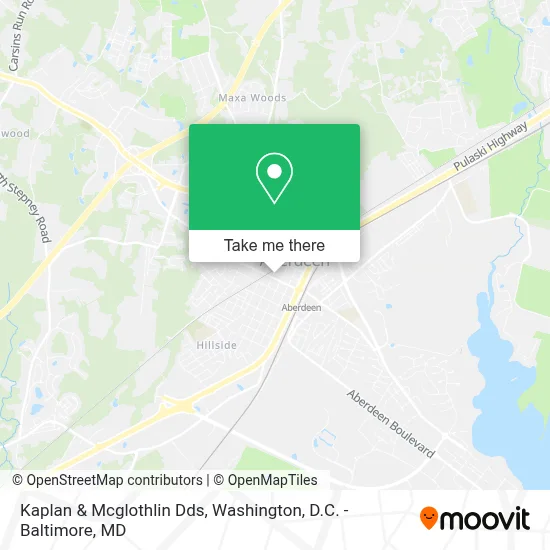 Kaplan & Mcglothlin Dds map
