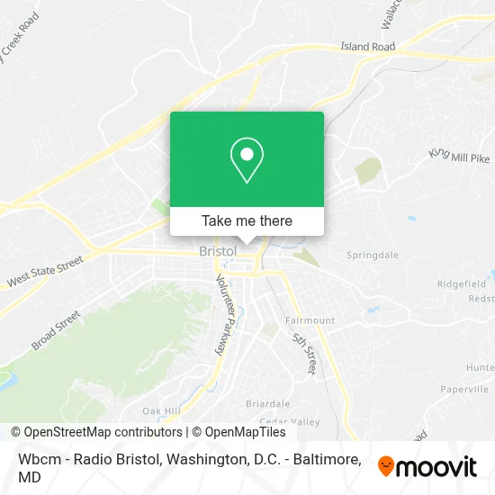 Wbcm - Radio Bristol map