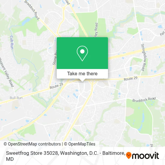 Sweetfrog Store 35028 map