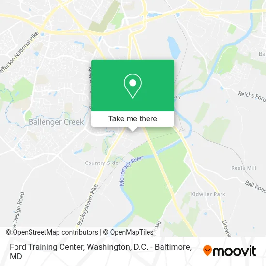 Ford Training Center map