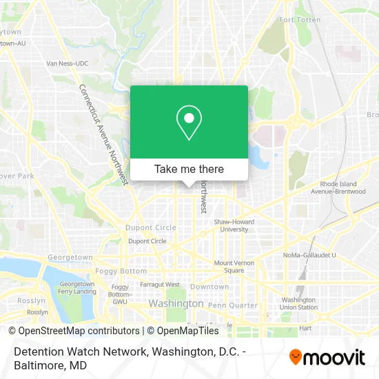 Detention Watch Network map