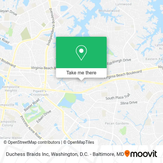 Duchess Braids Inc map