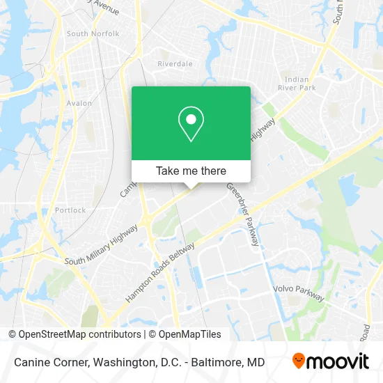 Canine Corner map