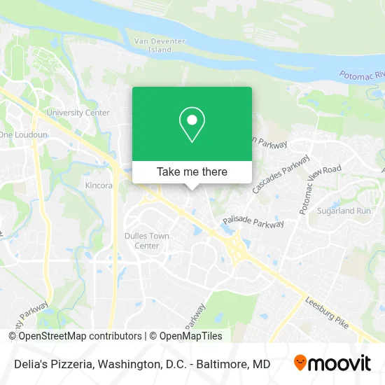Delia's Pizzeria map