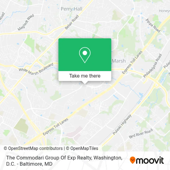 The Commodari Group Of Exp Realty map