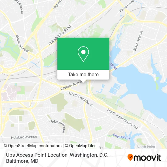 Ups Access Point Location map