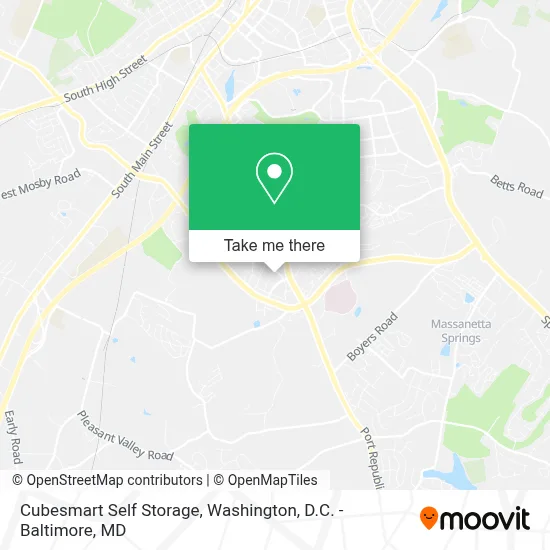 Cubesmart Self Storage map
