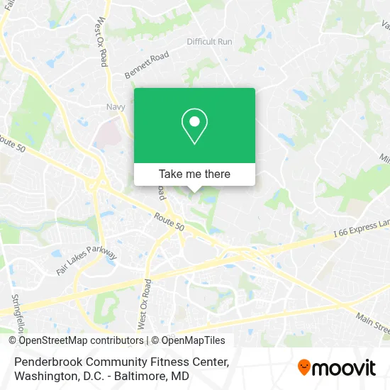Penderbrook Community Fitness Center map