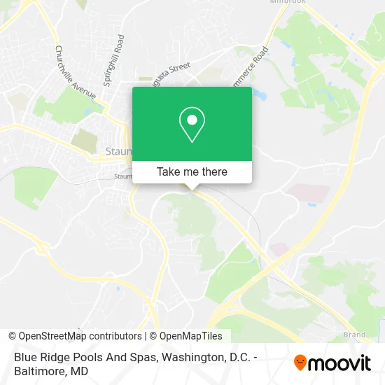 Blue Ridge Pools And Spas map