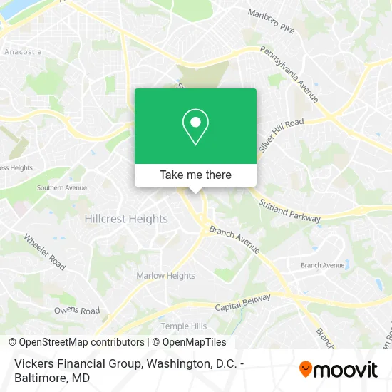 Vickers Financial Group map
