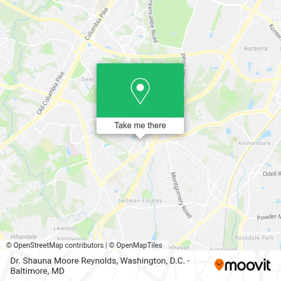 Dr. Shauna Moore Reynolds map
