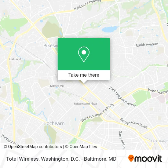 Total Wireless map