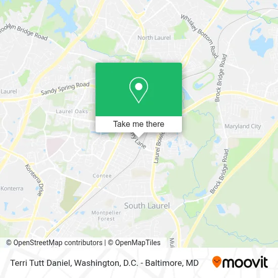 Terri Tutt Daniel map