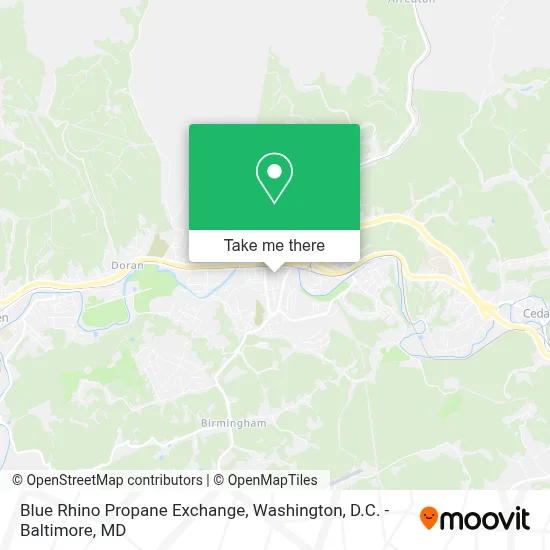Blue Rhino Propane Exchange map