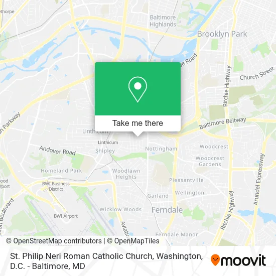 St. Philip Neri Roman Catholic Church map