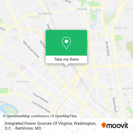 Integrated Power Sources Of Virginia map