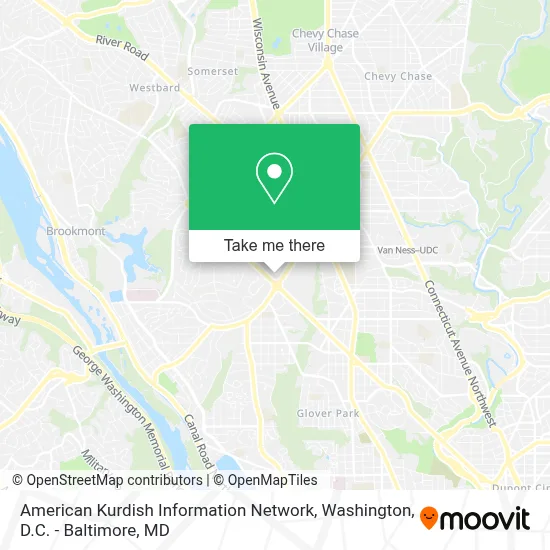 American Kurdish Information Network map
