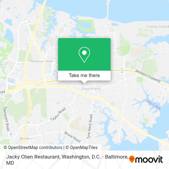 Jacky Chen Restaurant map