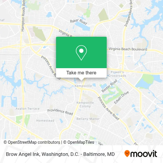 Brow Angel Ink map