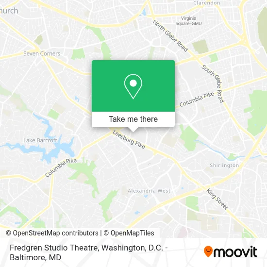 Fredgren Studio Theatre map