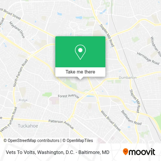 Vets To Volts map