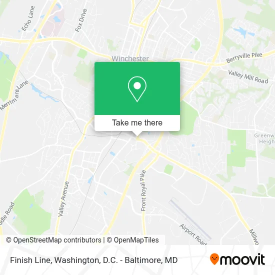 Finish Line map