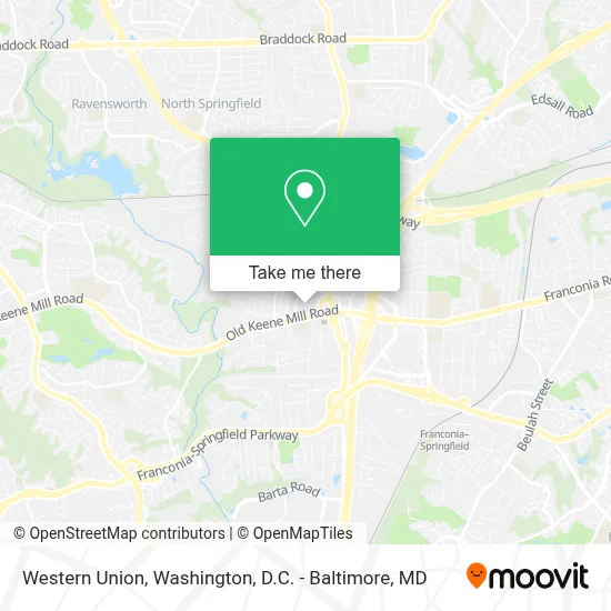 Western Union map