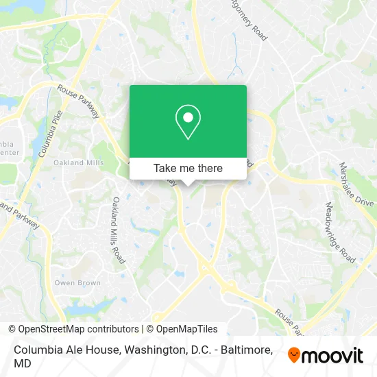 Columbia Ale House map