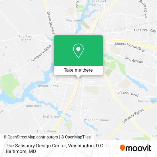 The Salisbury Design Center map