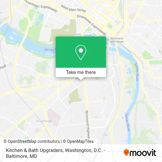 Kitchen & Bath Upgraders map
