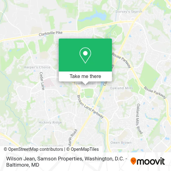Wilson Jean, Samson Properties map