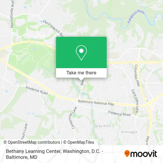 Bethany Learning Center map