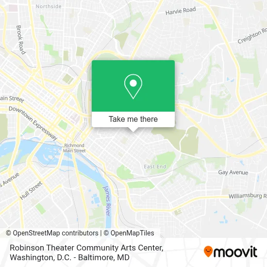 Robinson Theater Community Arts Center map
