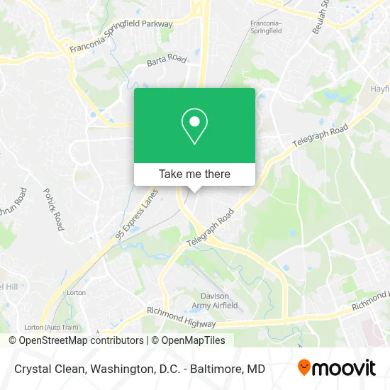 Crystal Clean map