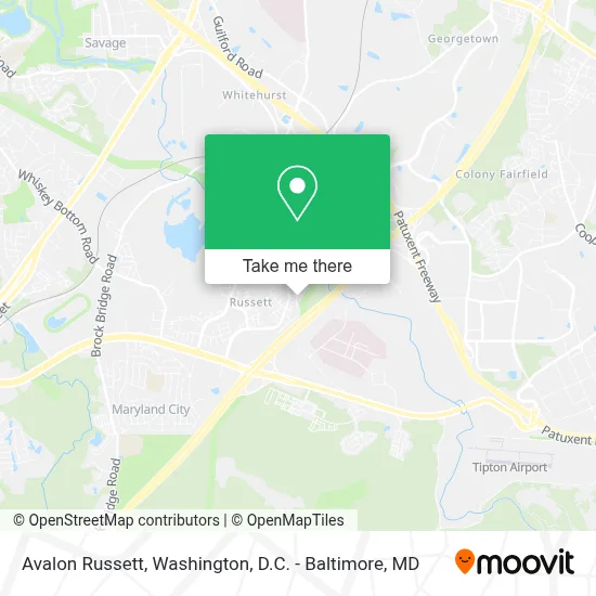 Avalon Russett map