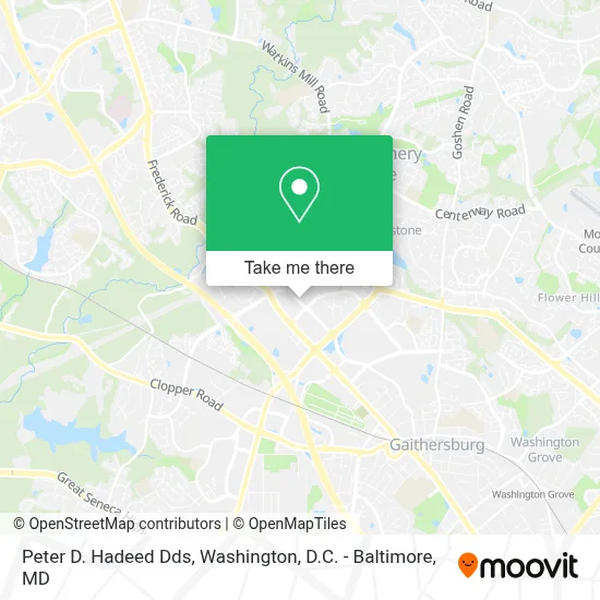 Peter D. Hadeed Dds map