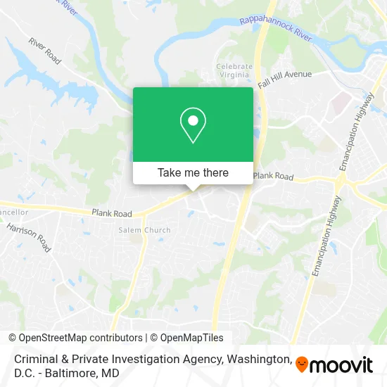 Criminal & Private Investigation Agency map