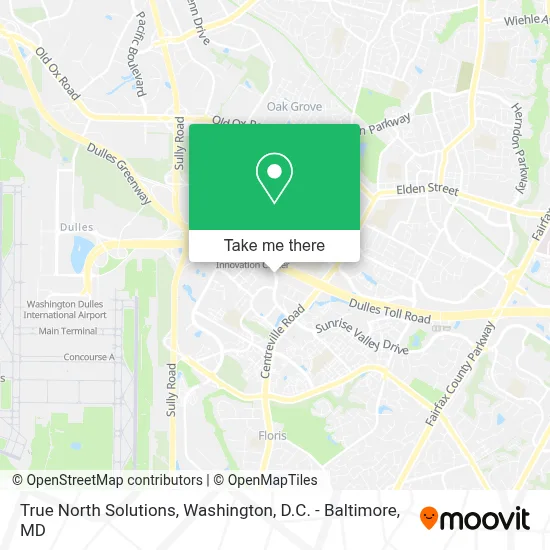True North Solutions map