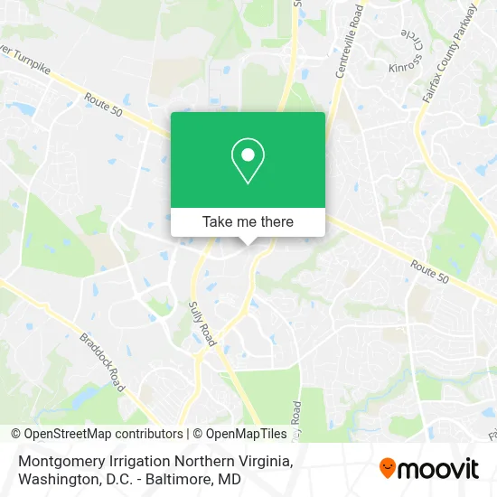 Montgomery Irrigation Northern Virginia map