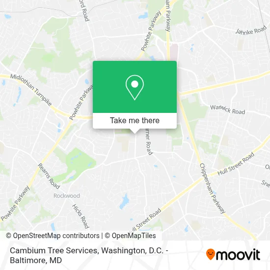 Cambium Tree Services map