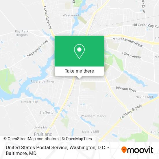 United States Postal Service map