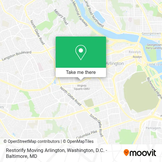 Restorify Moving Arlington map