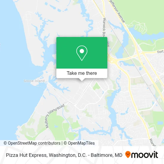 Pizza Hut Express map