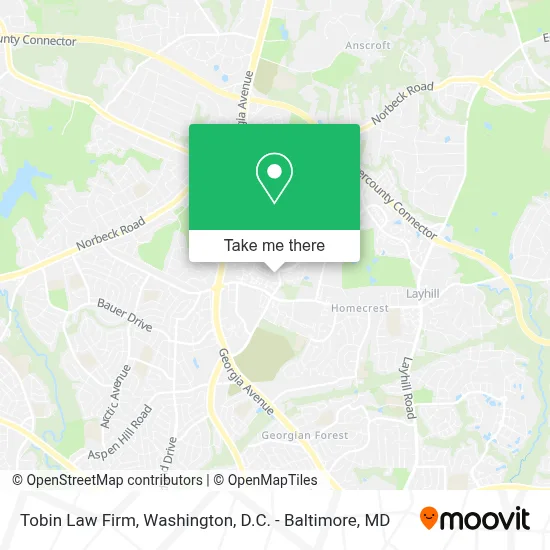 Tobin Law Firm map