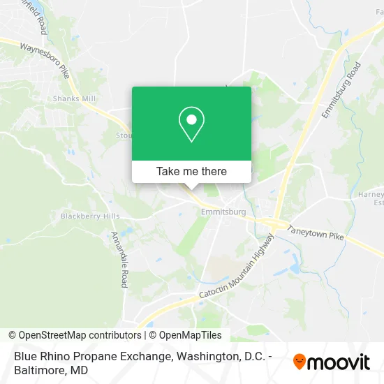 Blue Rhino Propane Exchange map