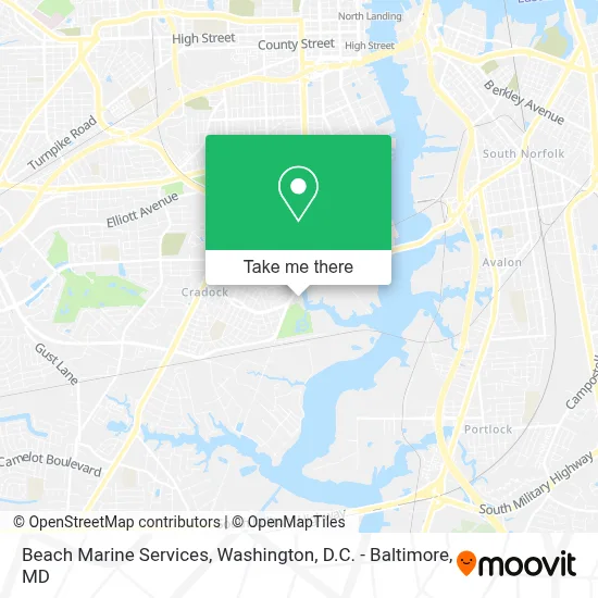 Beach Marine Services map