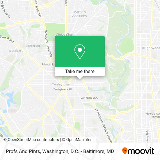 Profs And Pints map